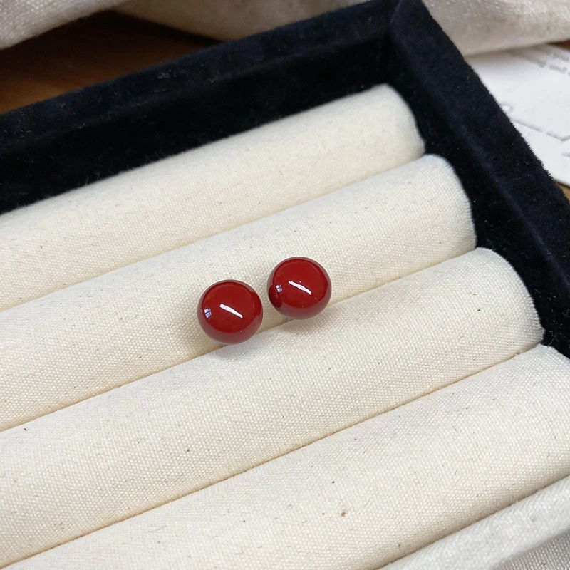 铜合金树脂耳饰 铜合金 树脂  轻奢小众女士耳饰-5440