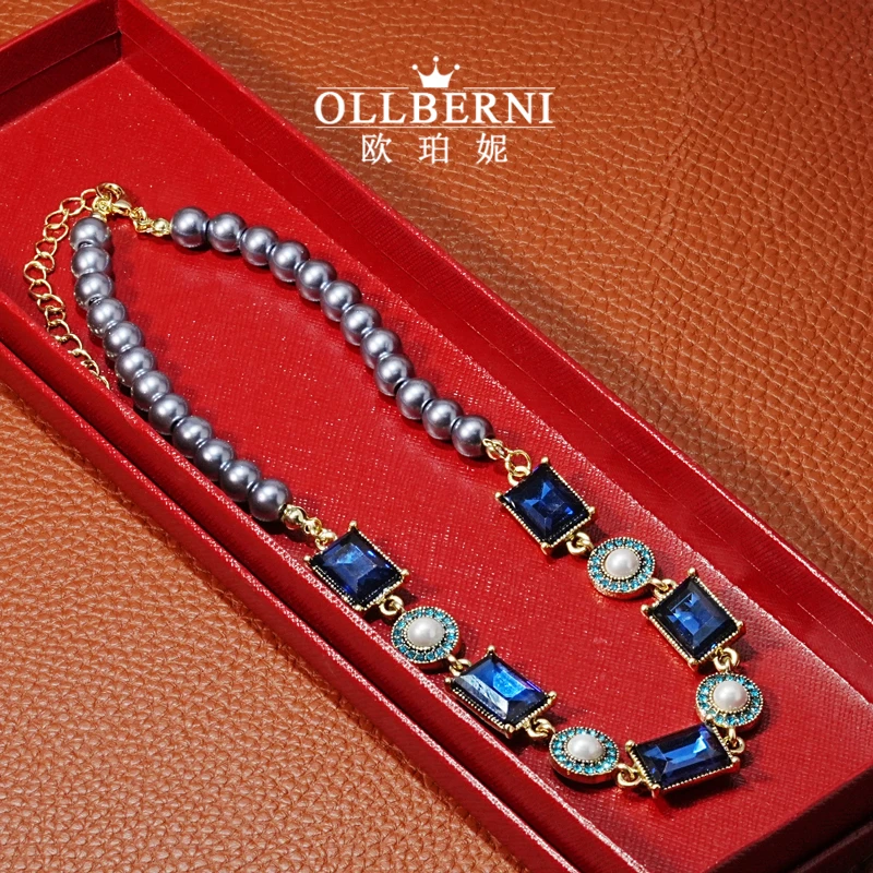 铜合金项链 中古vintage项链复古高级感-2057