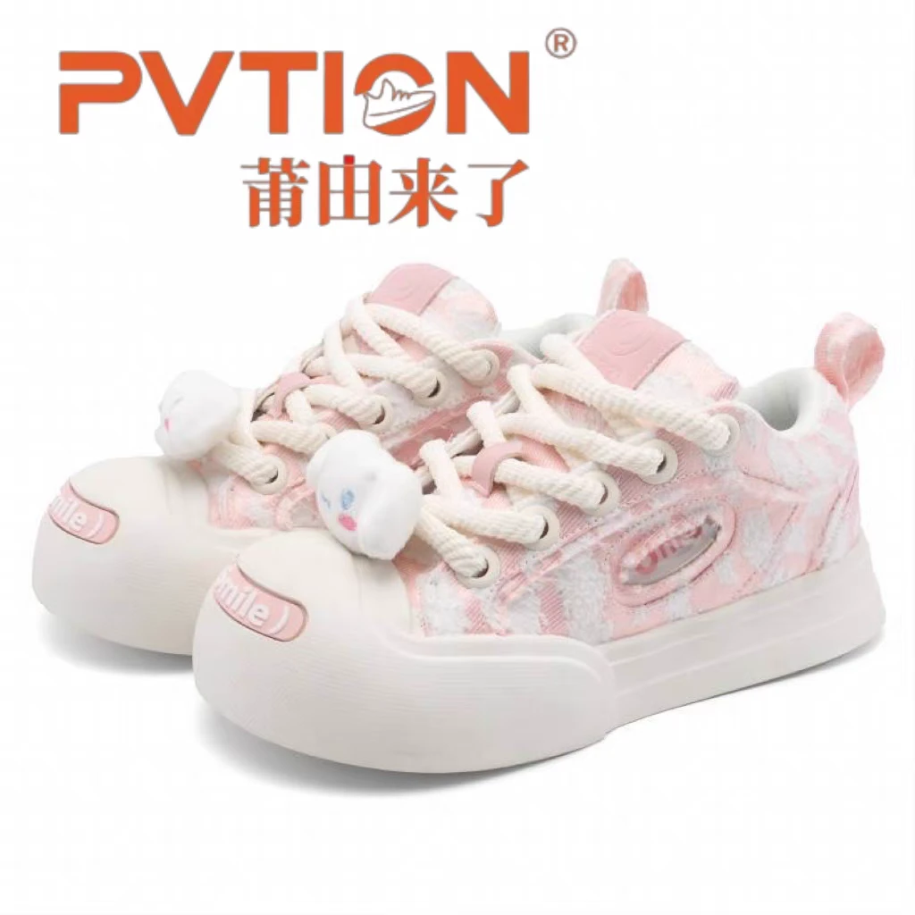 【PVTION】莆田来了开口笑女款帆布鞋大头鞋潮流百搭