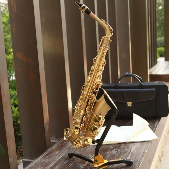 精品捡漏中音次中音高音萨克斯高配型号金色仿古青铜金色