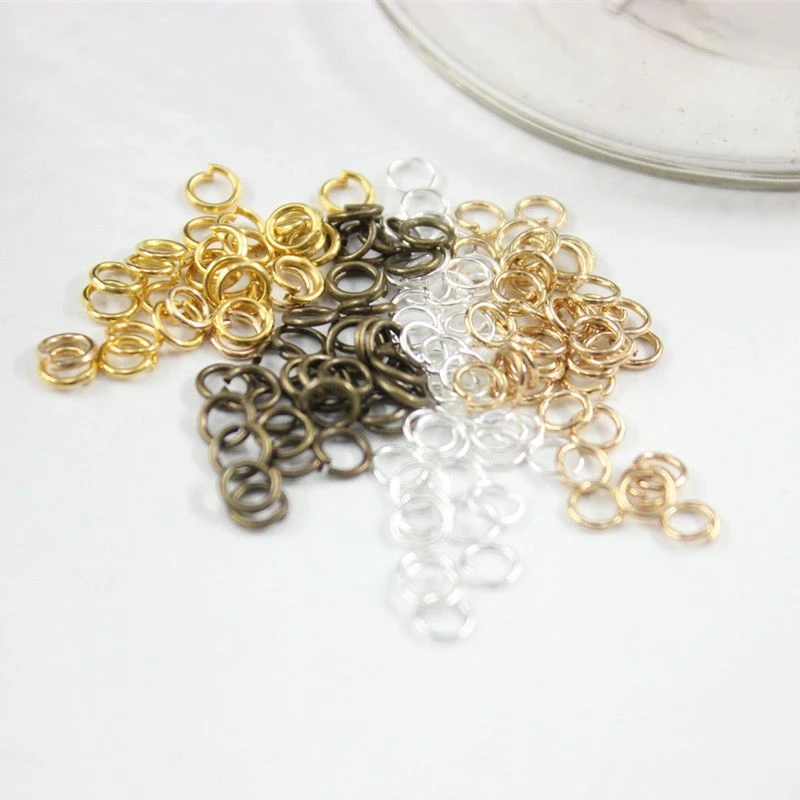 diy单圈活开口铁圈耳环连接圈手工耳饰耳坠耳钉配件发饰材料工具