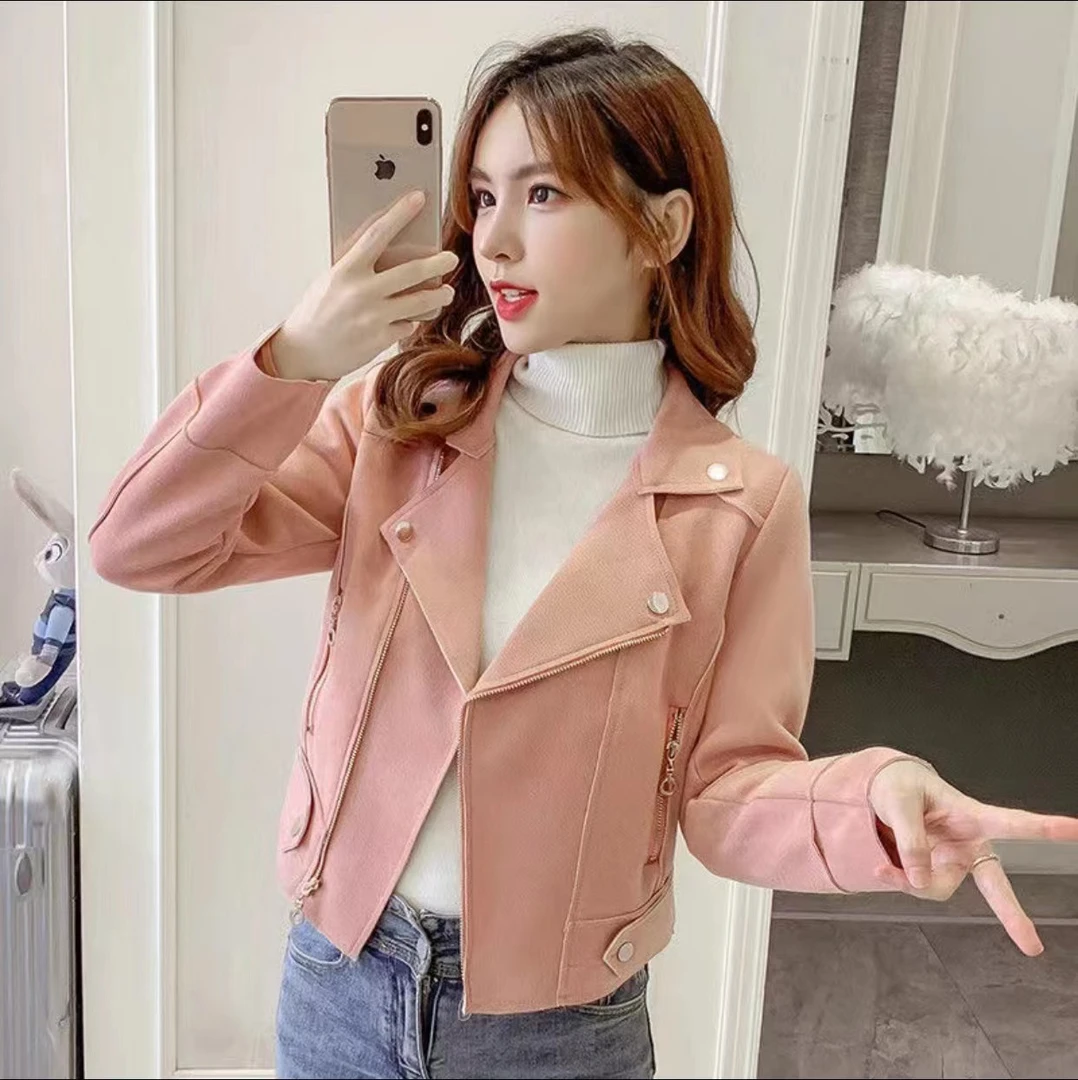 春秋款小个子短款拉链短款小外套