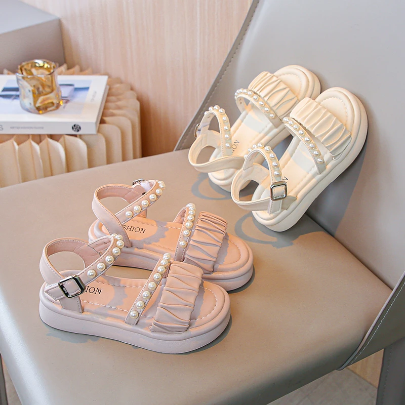 女童凉鞋2024夏季新款中大童韩版凉鞋时尚宝宝公主鞋儿童软底鞋子