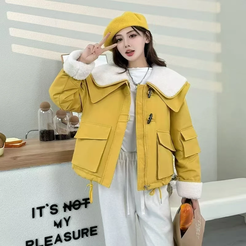 059双层翻领羔羔毛外套1140厂