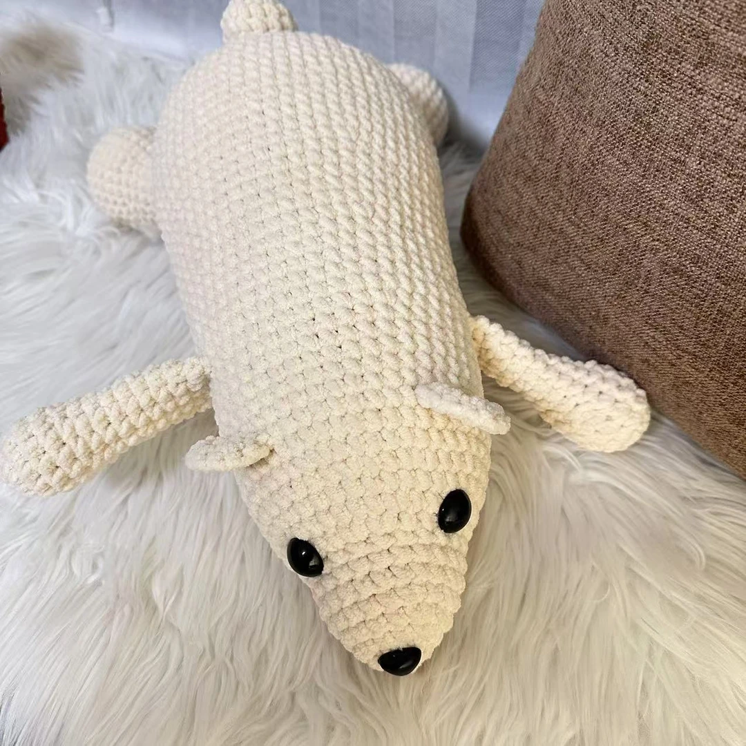 陪伴小熊手工diy毛线编织玩偶抱枕萌宠毛线团自制材料包