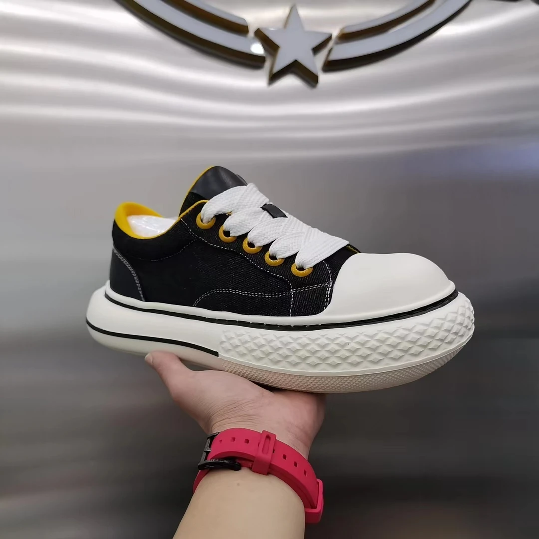 夏季新款透气厚底休闲鞋帆步时尚百搭面包鞋