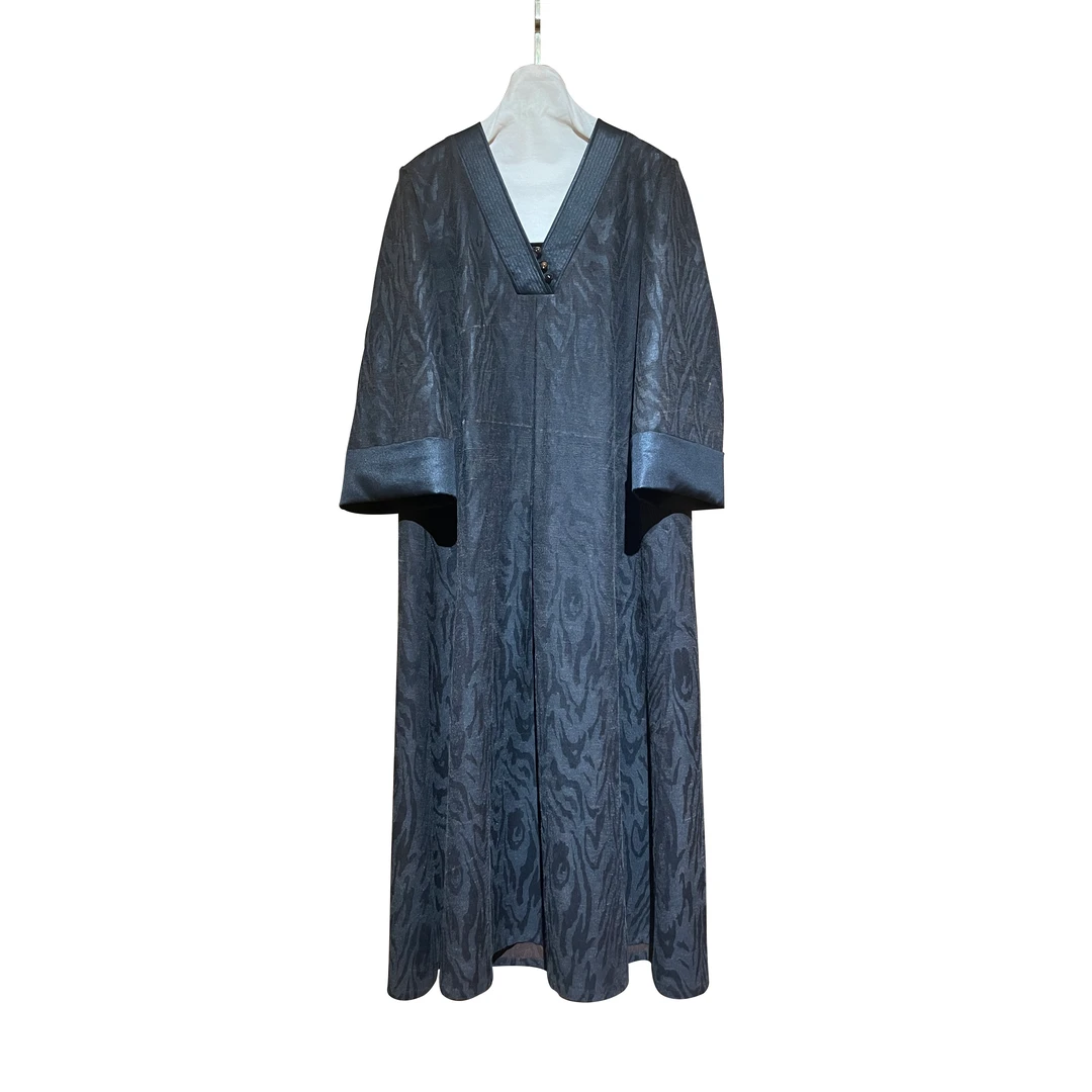 【二十四慢】树皮花柞蚕丝老料香云纱女士连衣裙百搭气质