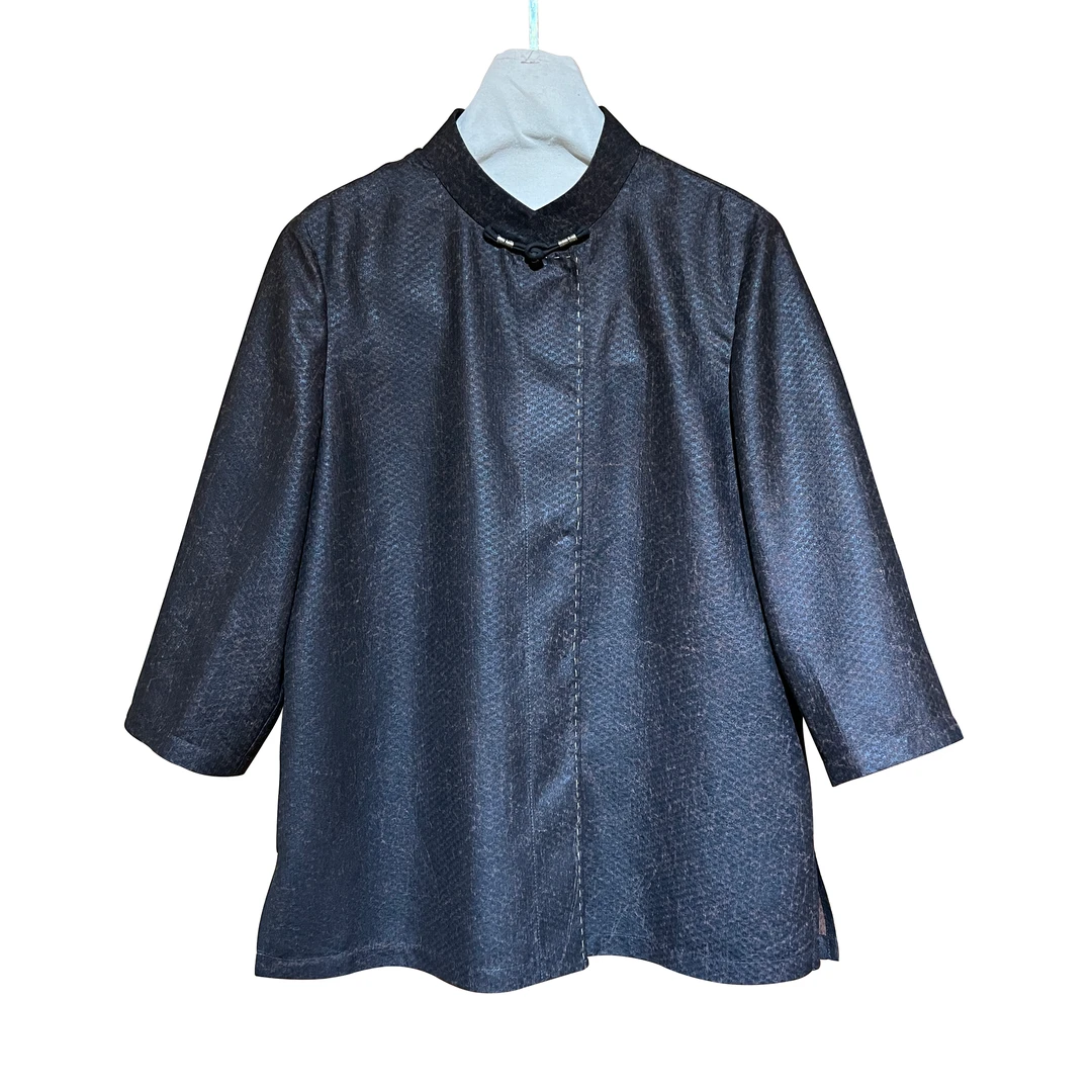 【二十四慢】桑蚕丝莨纱龟上衣衬衫女士休闲百搭时尚