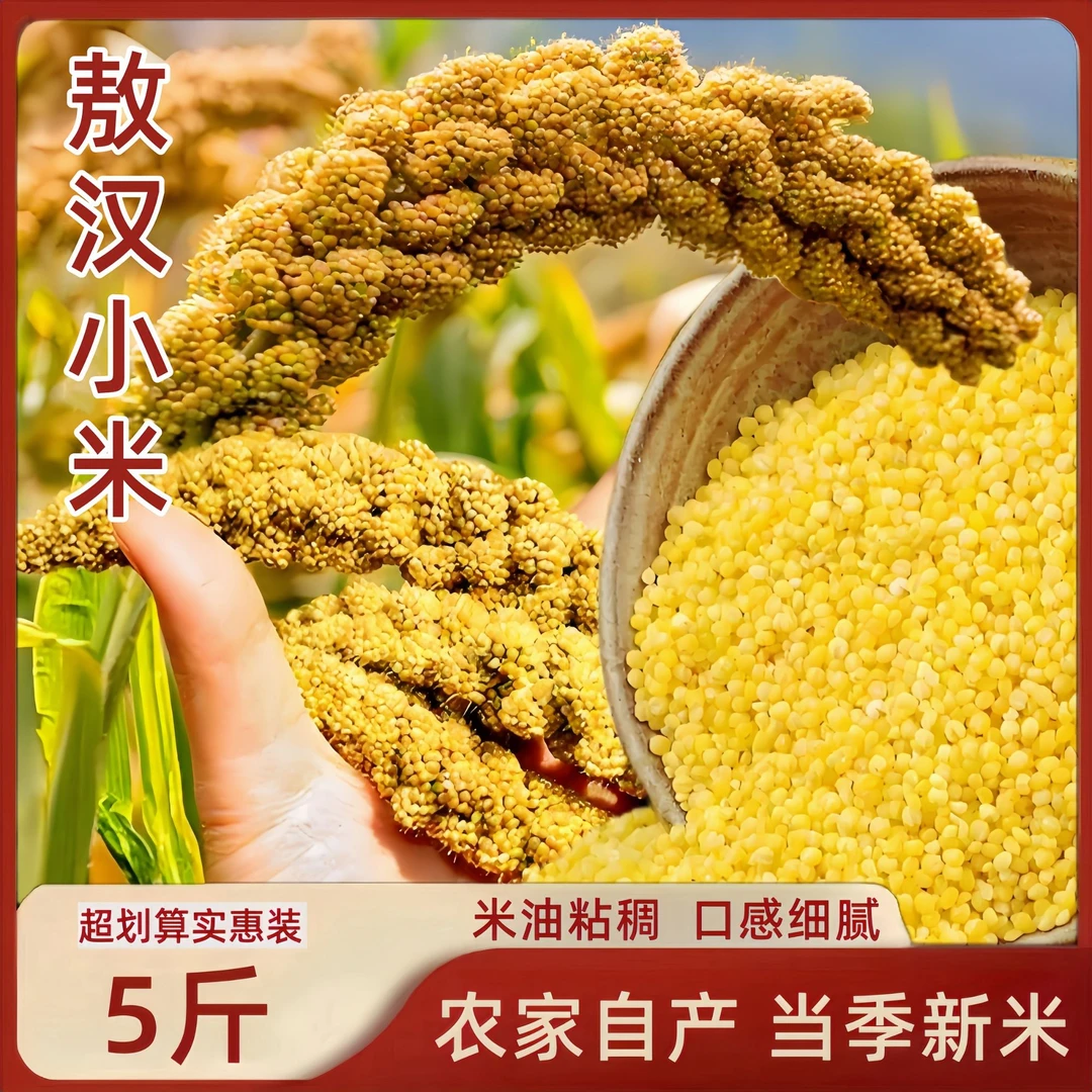 【厂家直发】黄小米农家米月子宝宝米煮粥粘糯五谷杂粮新米油小米