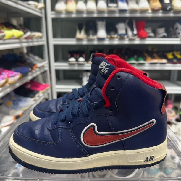 af1 蓝红绑带 40码