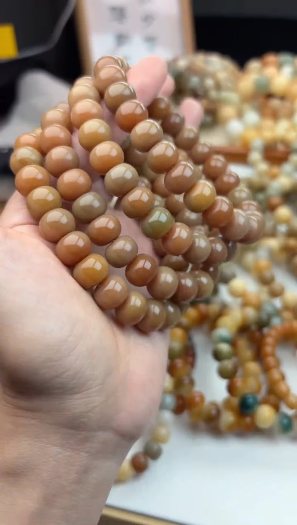 【闪购商品】菩提根/象牙果手串老籽算盘珠9*12孔道一般