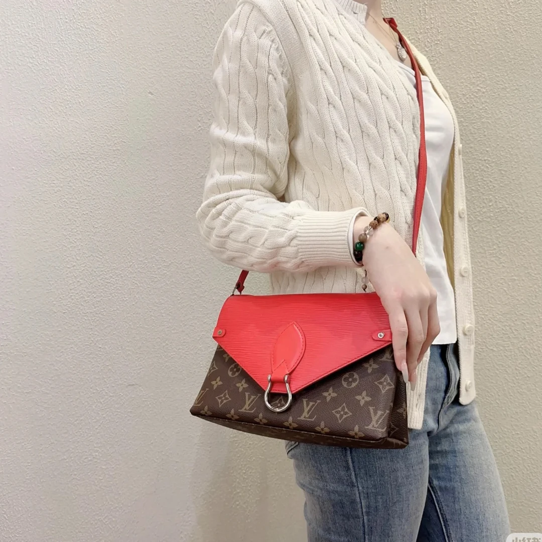 95新 LouisVuitton/路易威登 梵·马蹄扣拼色邮差/全原/95新