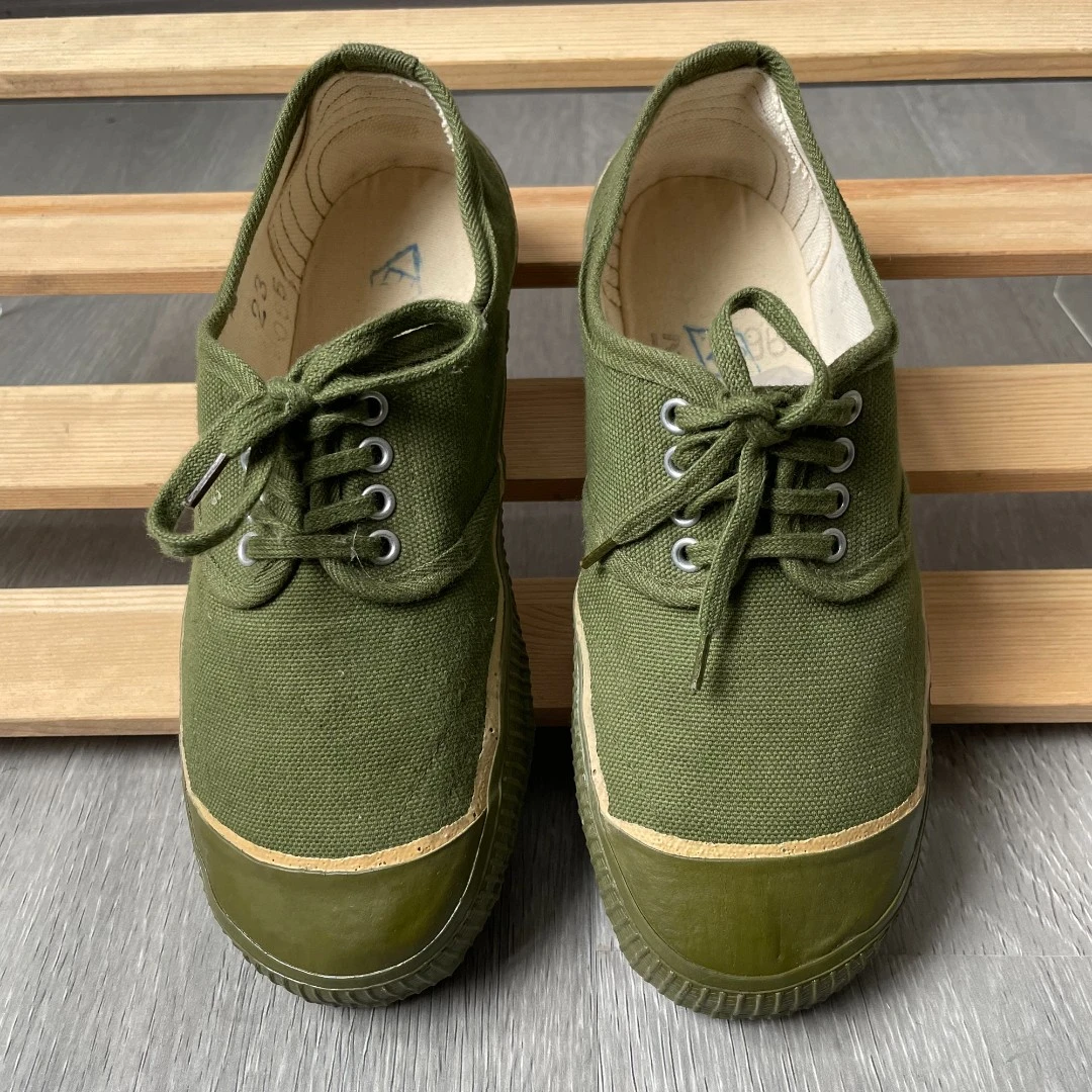 黄边低腰J放鞋防滑透气工地工作低帮帆布鞋绿色结实耐造耐脏好洗