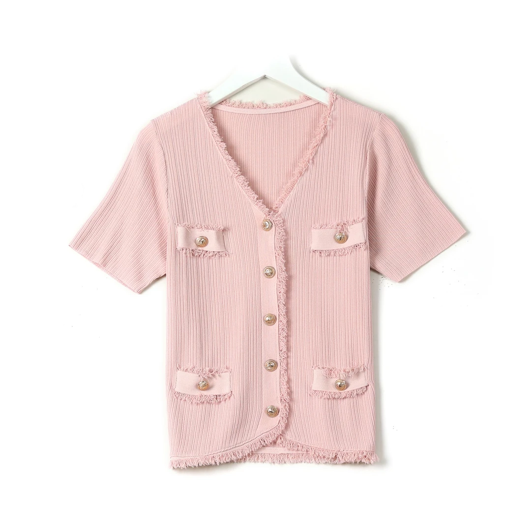 千屿Sheila 夏季轻奢修身显瘦小香风流苏气质开衫231-KS/0310-017