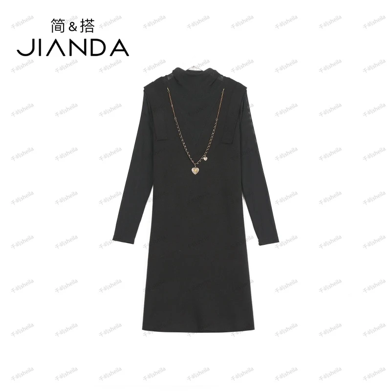 【千屿Sheila】时尚百搭ㆍ注重品质 气质网纱袖连衣裙0930-7008