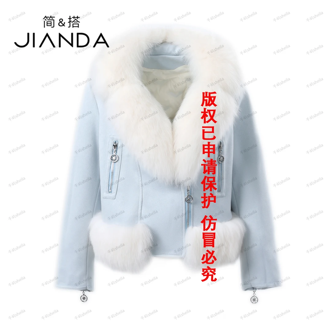 【千屿Sheila】冬季狐狸毛白鹅绒皮草234-YRF/1127-2363（31052）