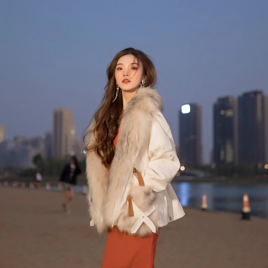 千屿Sheila2024.明星定制 “梦里花”爆款皮草外套PC/0919-510218