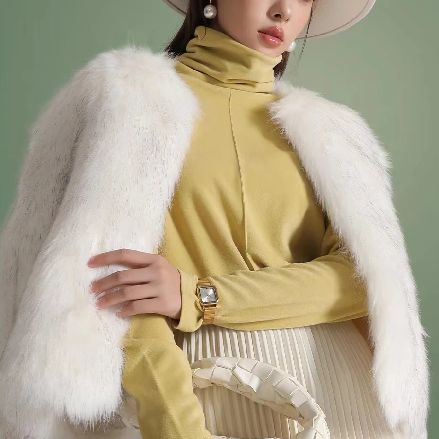 千屿Sheila高领春秋百搭长袖纯色打底女款上衣233-SY/0918-2321