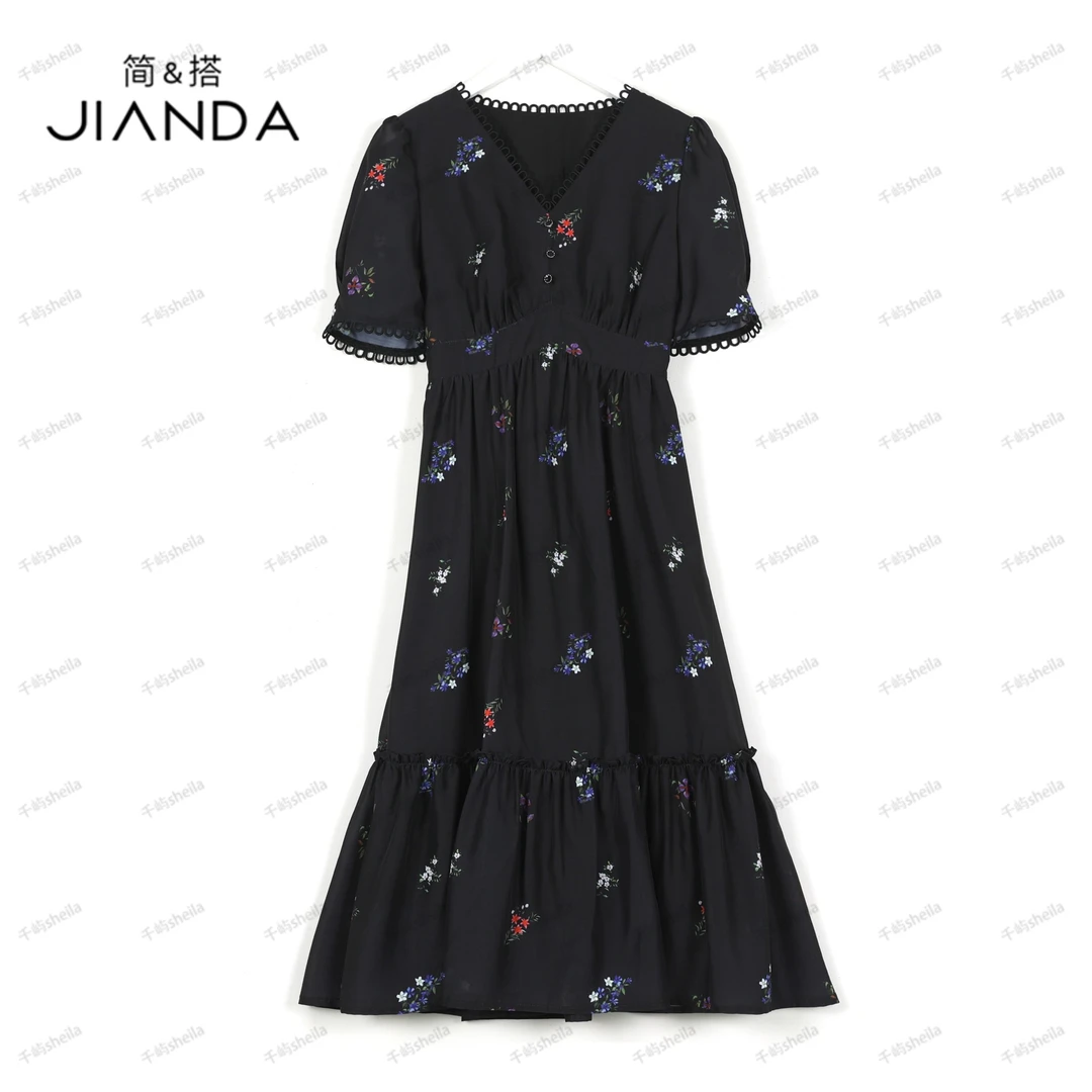 千屿Sheila夏季女装裙子气质高级感高档花仙子连衣裙 0406-190657