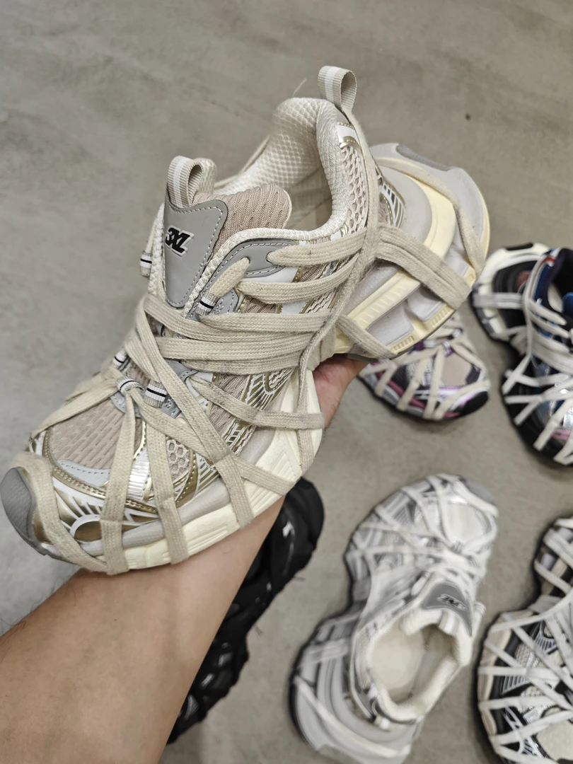 老爹鞋女鞋2024年3XL脏脏鞋加大底运动鞋松糕厚底绑带小众休闲鞋