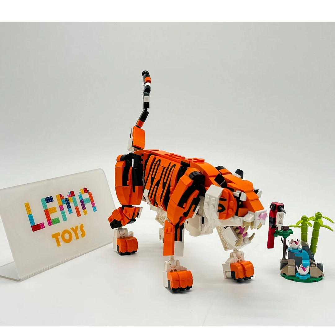 31129创意三合一老虎小浣熊锦鲤收藏版（展品回盒）