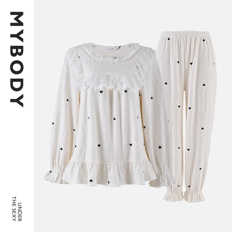 mybody精致蕾丝轻柔居家服