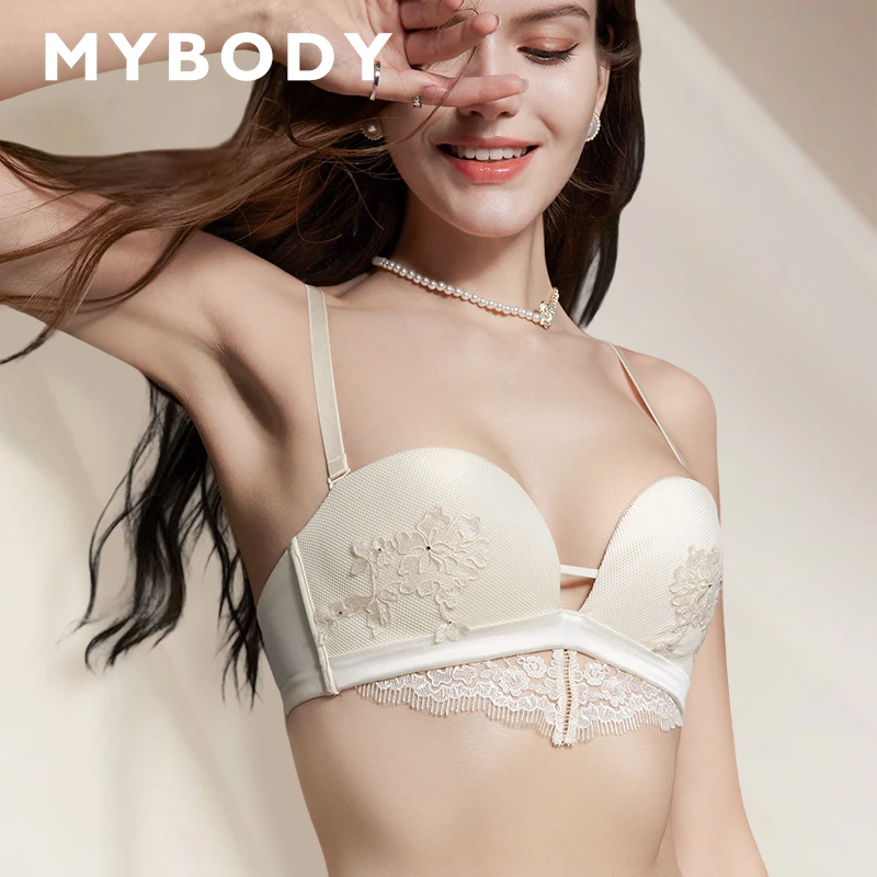 【MYBODY商场同款】小胸聚拢无钢圈内衣时尚性感透气文胸