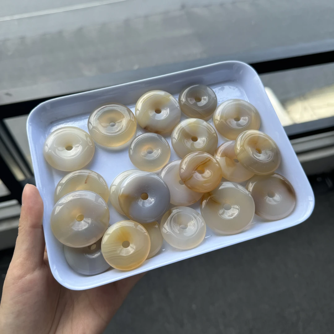 玛瑙平安扣（多样性一件发货）无配绳