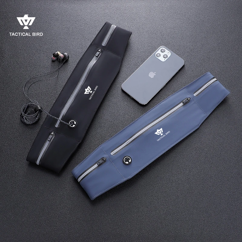 战术鸟(超薄)男士跑步腰带手机腰包运动专用钥匙包隐形包骑行斜挎