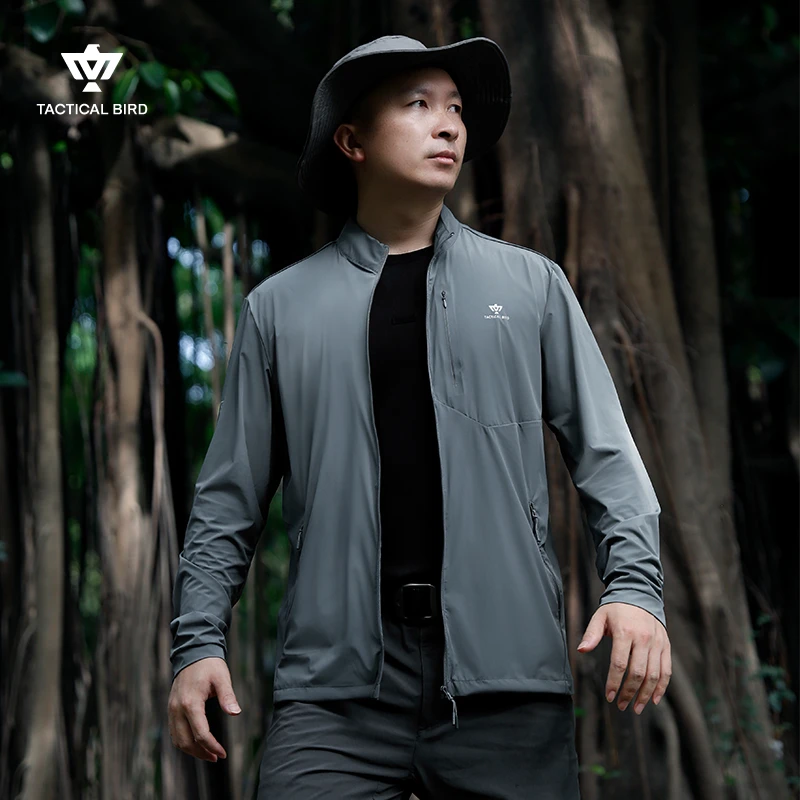战术鸟夏季速干防晒衣男轻薄防晒服户外防紫外线透气钓鱼服大码