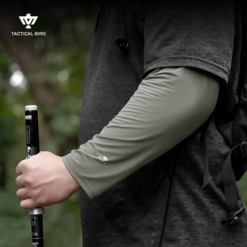 战术鸟宽蓬丨宽松加大夏季冰丝防晒袖套防紫外线冰袖钓鱼袖套大