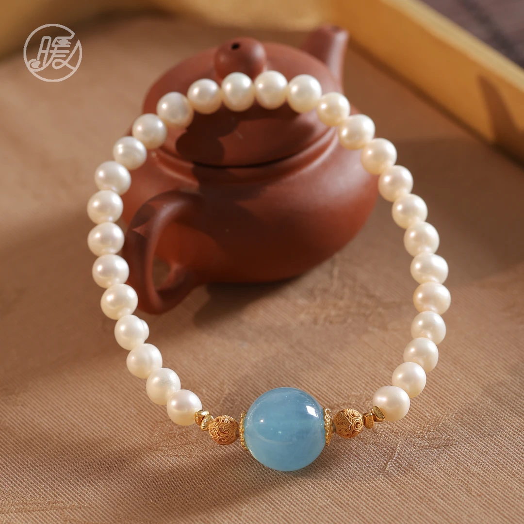 单圈异形淡水珍珠手串搭配路路通配饰手链C2331多样性发一