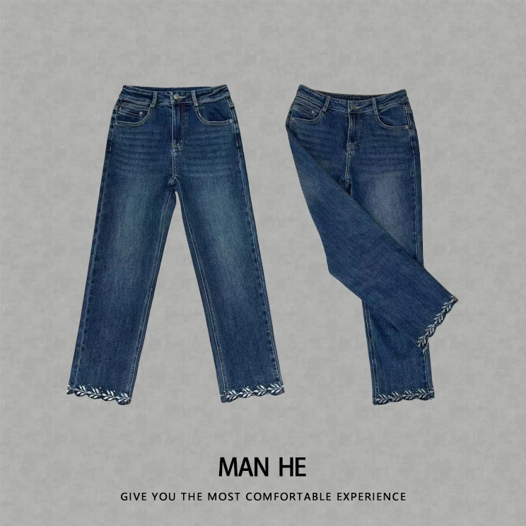 『绣花裤角牛仔裤』满赫出品-24327