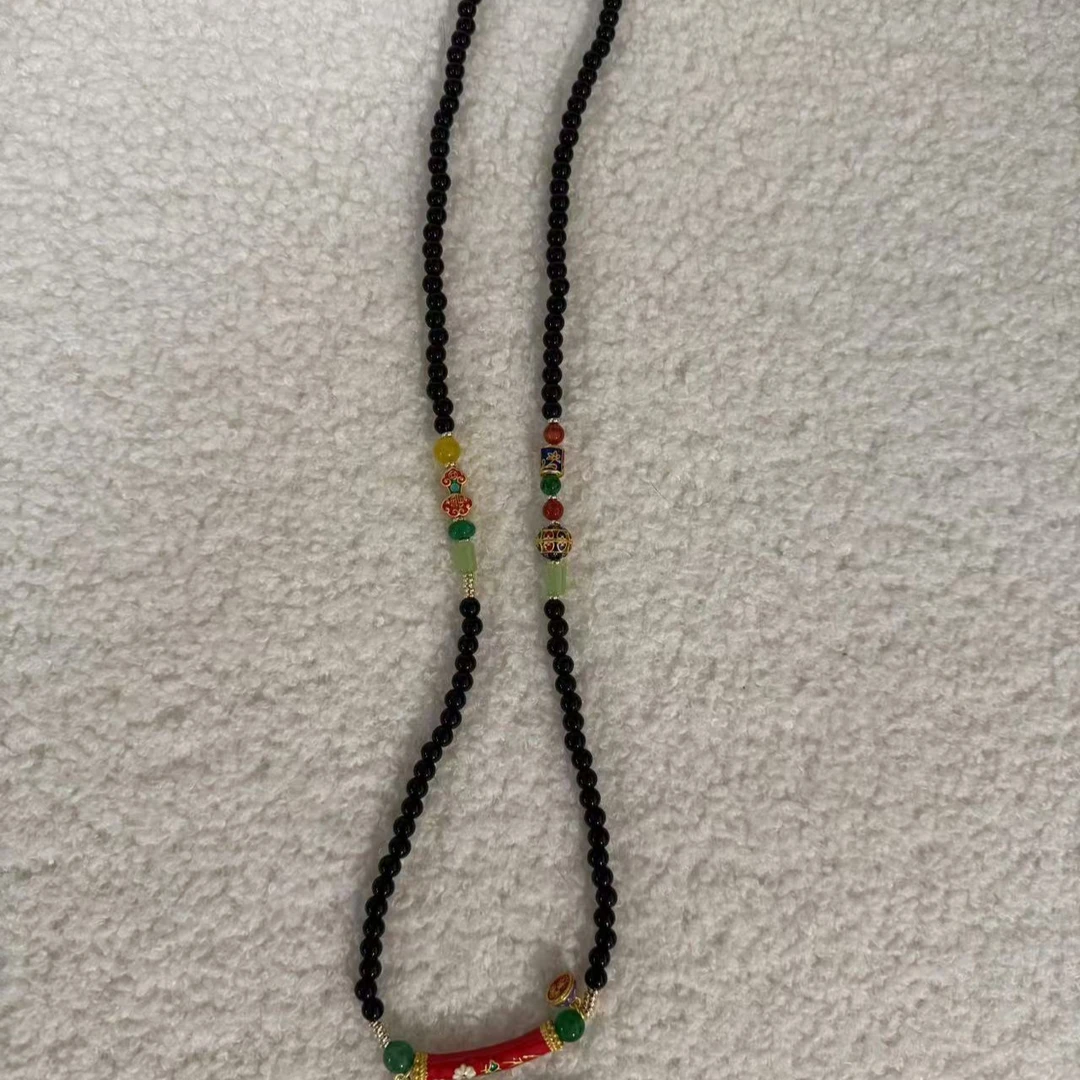 铜合金石英石项链 满赫出品国风项链24777/25999