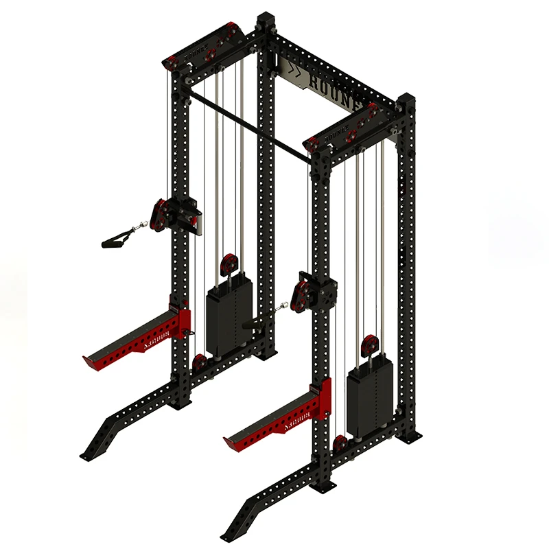 ROUNEX双边飞鸟龙门架深蹲架家用健身多功能综合力量架配重160kg