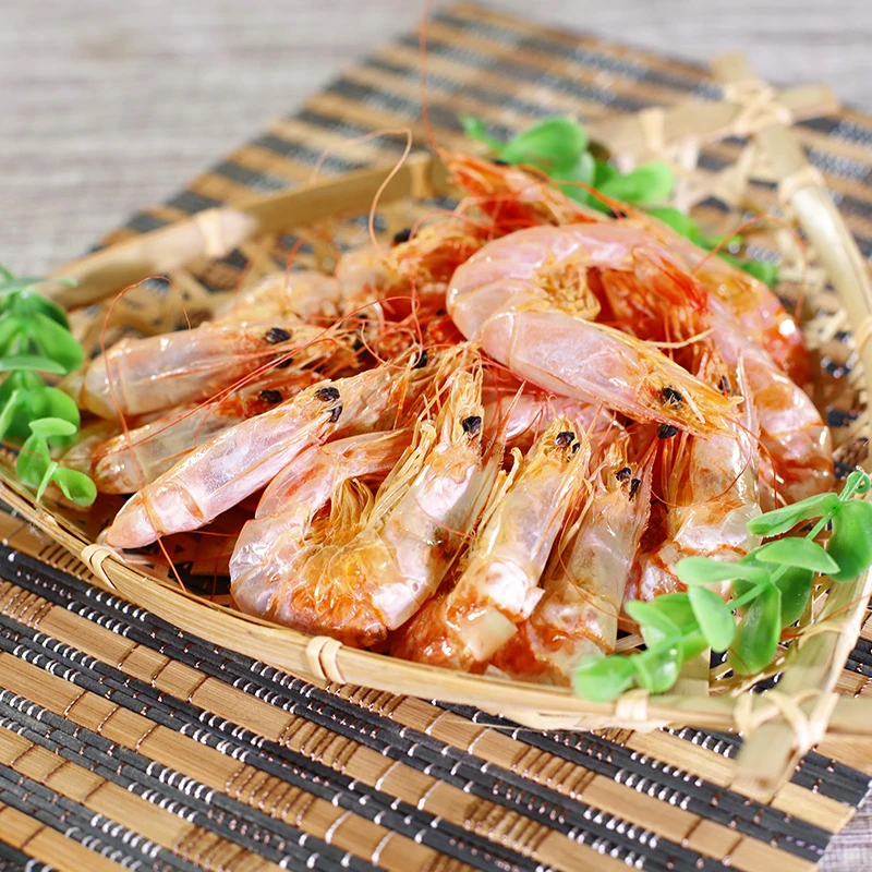 海虾对虾干大虾烤虾壳肉分离即食海鲜零食干货250克/500g