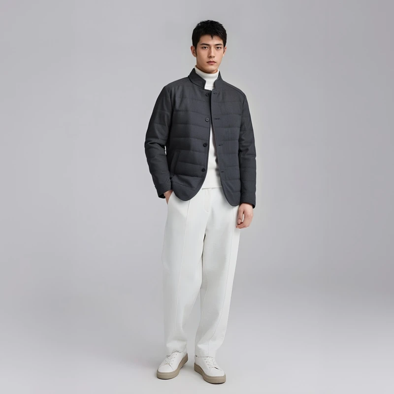 CA925 机场货 卡秋冬男棉衣 立领拉链防风棉服 时尚都市