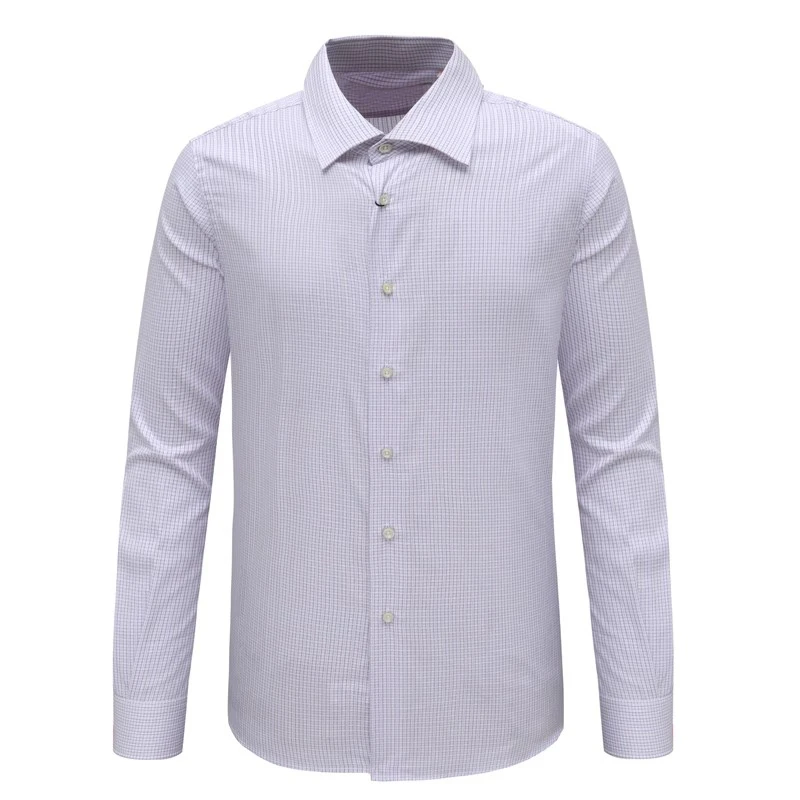 DN172斯男式春秋长袖衬衫 棉140'S百搭商务休闲上衣 时尚都市