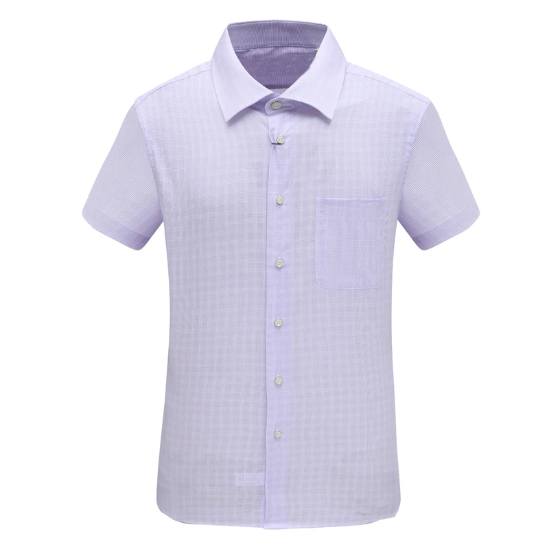 DN175斯春秋短袖衬衫 棉140'S百搭商务休闲男上衣 时尚都市