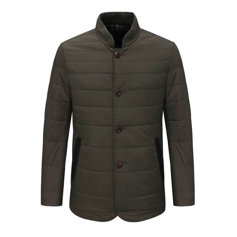 KL171凯秋冬款男式棉衣 直排扣休闲保暖防风棉服外套