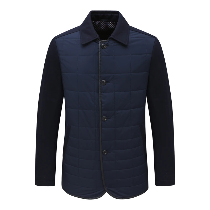 KL172凯秋冬款男式棉衣 直排扣休闲保暖防风棉服外套