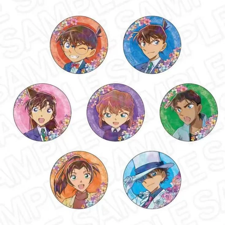 日谷名侦探柯南花朵水彩吧唧Vol.2徽章盲盒代拆