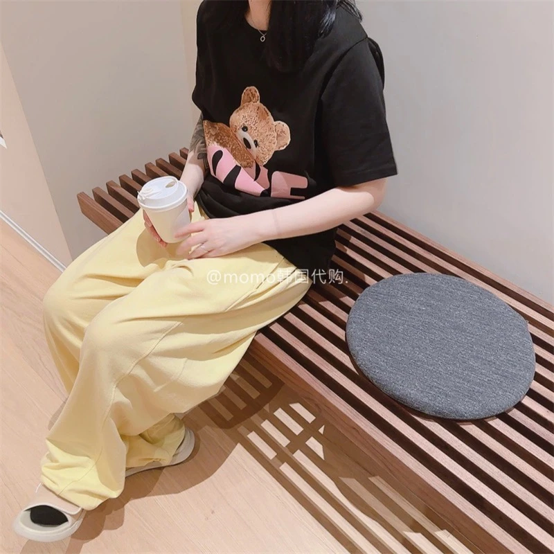 推荐发omo小众25秋季新品经典love趴趴熊小熊百搭宽松短袖卡通T恤