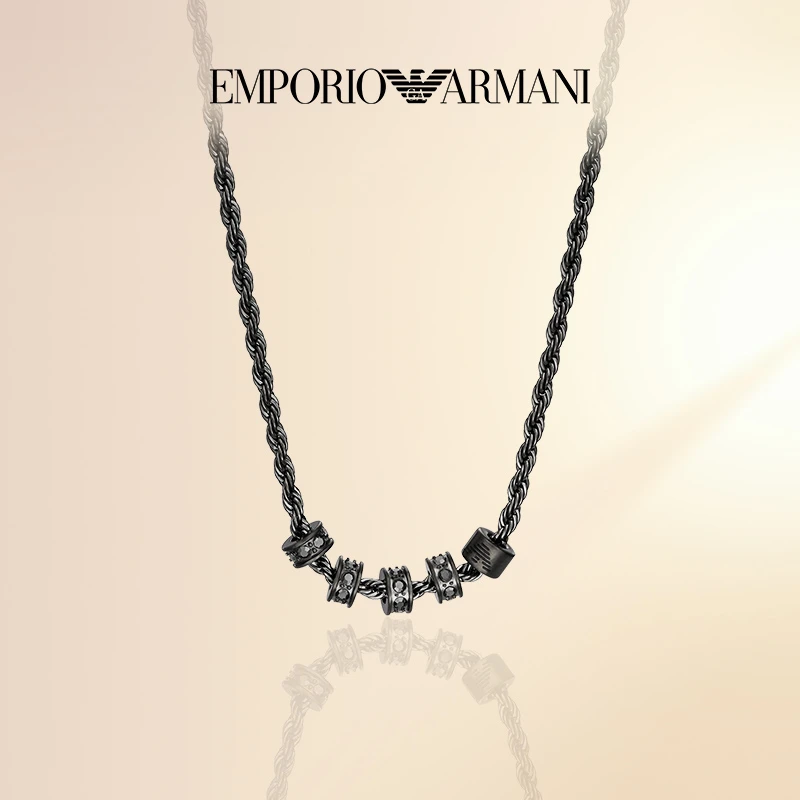 Emporio Armani/安普里奥·阿玛尼轻奢秋男扁珠钢链轻奢EGS3031060