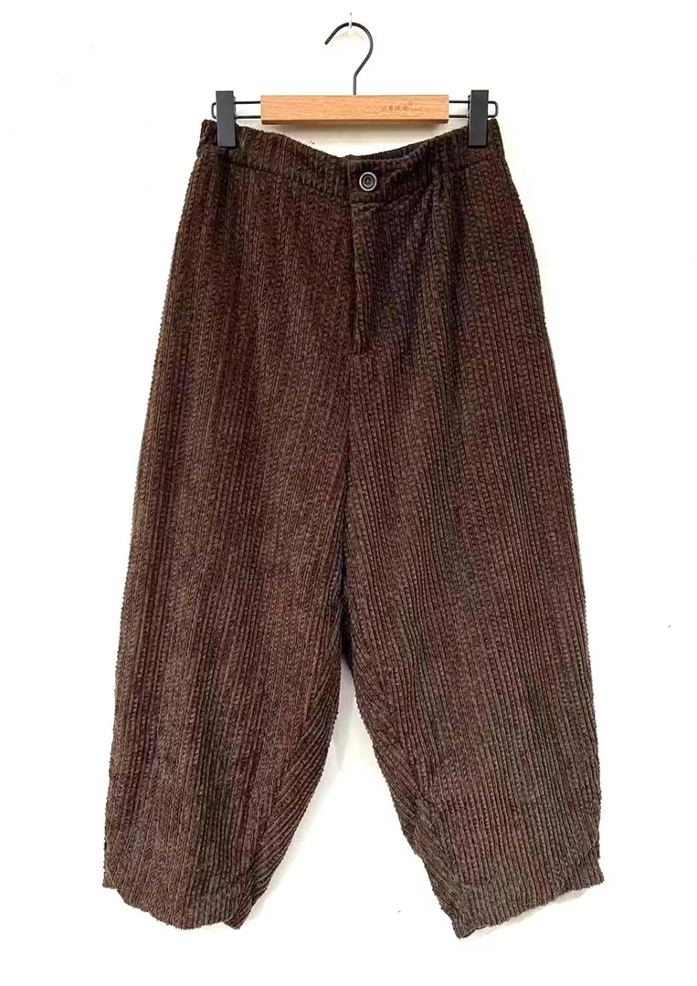 左岸迷香冬季加绒直筒秋冬棉裤3022