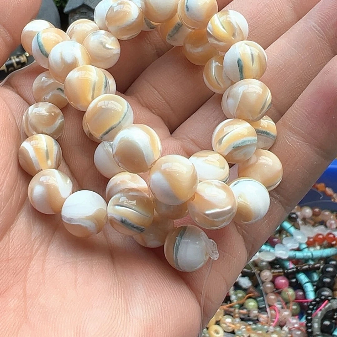 【闪购商品】拼合珍珠（马贝珠）裸珠未镶嵌卡10