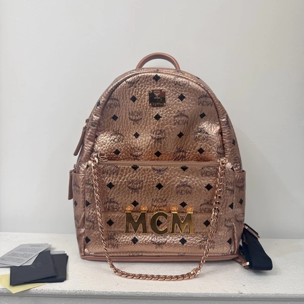 95新 MCM 优购奢品/MCM二合一双肩包女士
