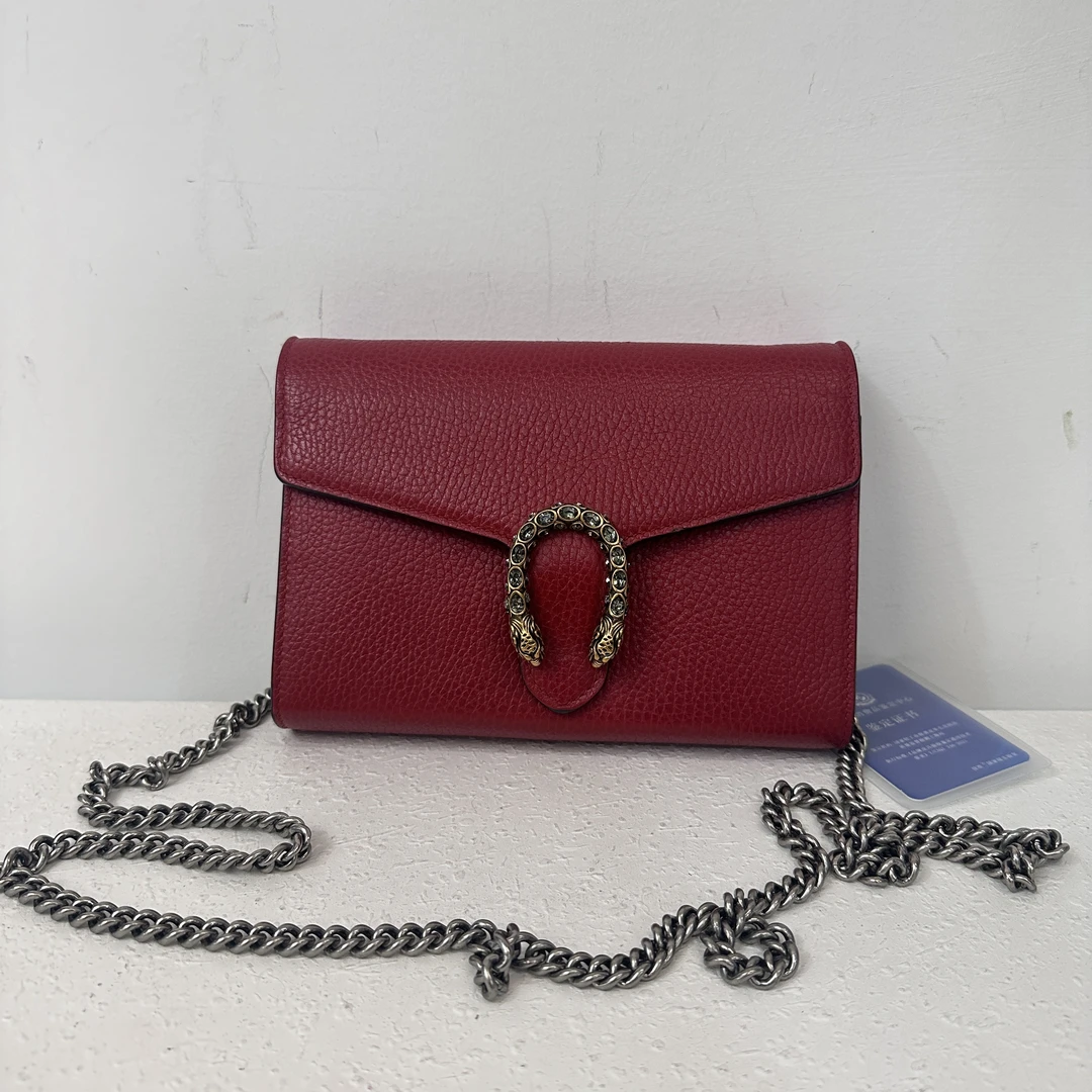 95新 GUCCI/古驰 优购奢品/经典百搭酒神钻扣酒神woc