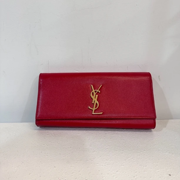 95新 YSL/圣罗兰 优购奢品/圣罗兰/红金手拿包