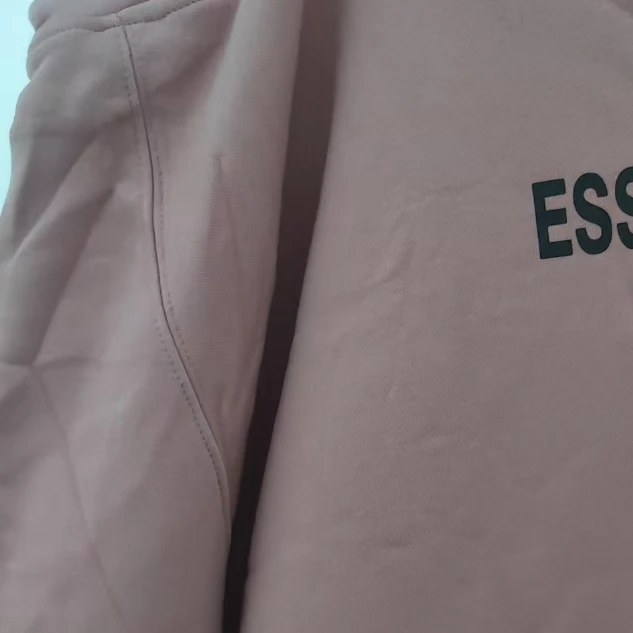 卫衣E字母印花带帽卫衣